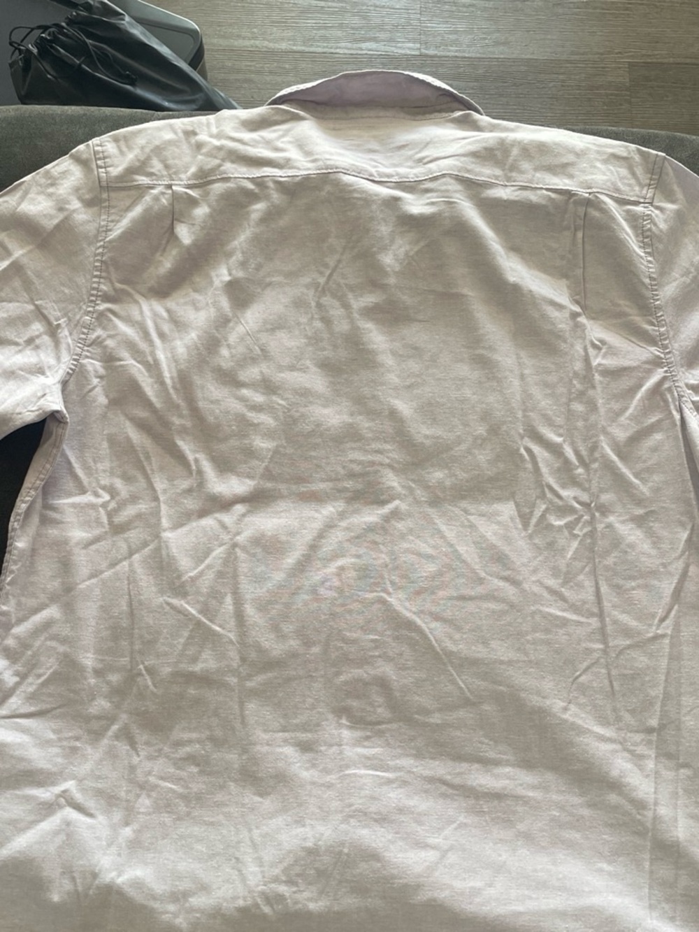 Vans Men's Gray and light purple Casual Button-Down Shirt